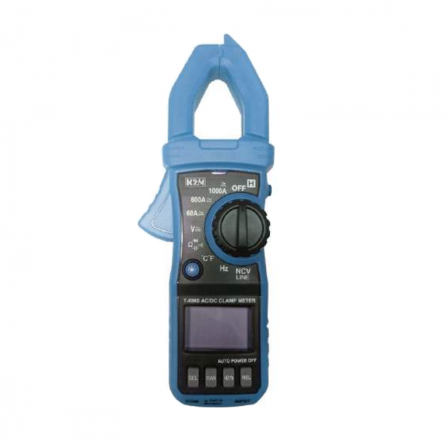 Ampèremètre numérique AC/DC KMP-20 1000 A True RMS NCV avec lampe torche