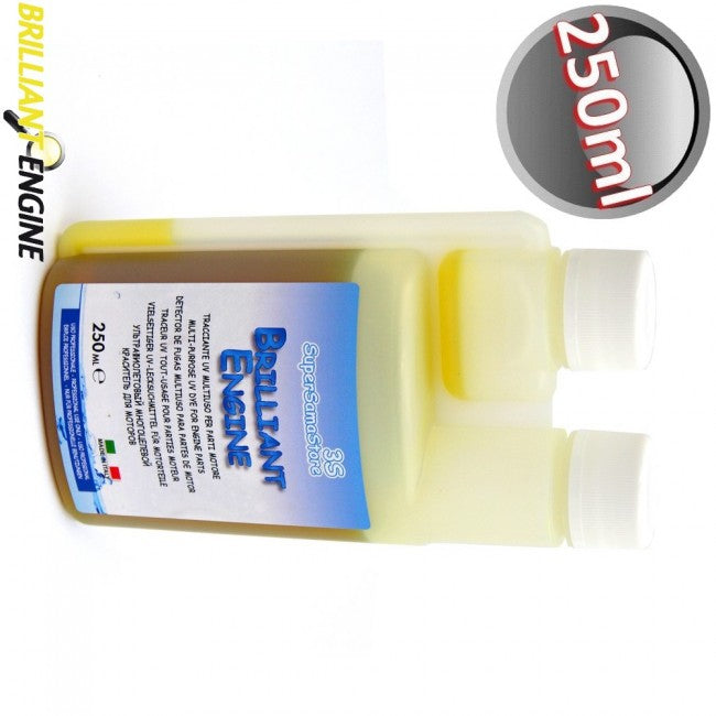 BRILLIANT ENGINE - UV dye for automotive oil circuit systems - 250 ml bottle