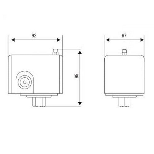 Pressostat pour la commande directe de moteurs monophasés ou biphasés B71A Fantini Cosmi