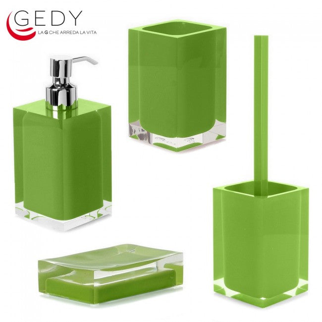 Ensemble complet de 4 pièces RAINBOW en vert acide
