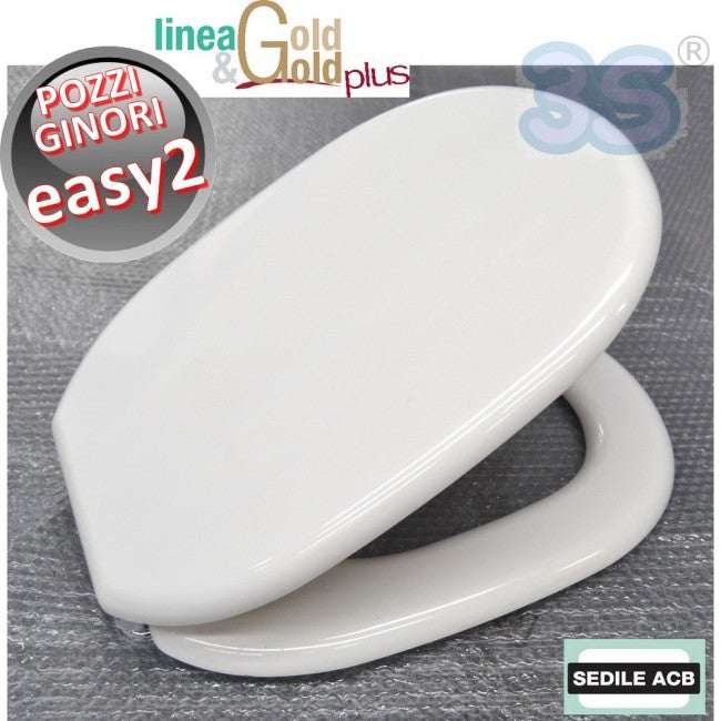 Abattant de toilettes EASY.02 de Pozzi Ginori - Gamme ACB Ercos Gold