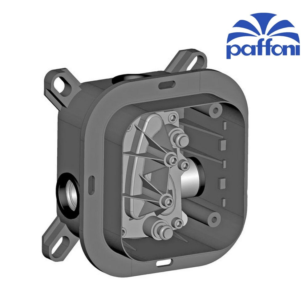 Paffoni universal built-in shower mixer set complete with body and built-in box