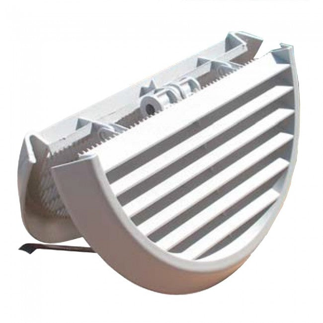 Grille de ventilation pliante IN/OUT Ø 186 mm en plastique avec maille et ressorts