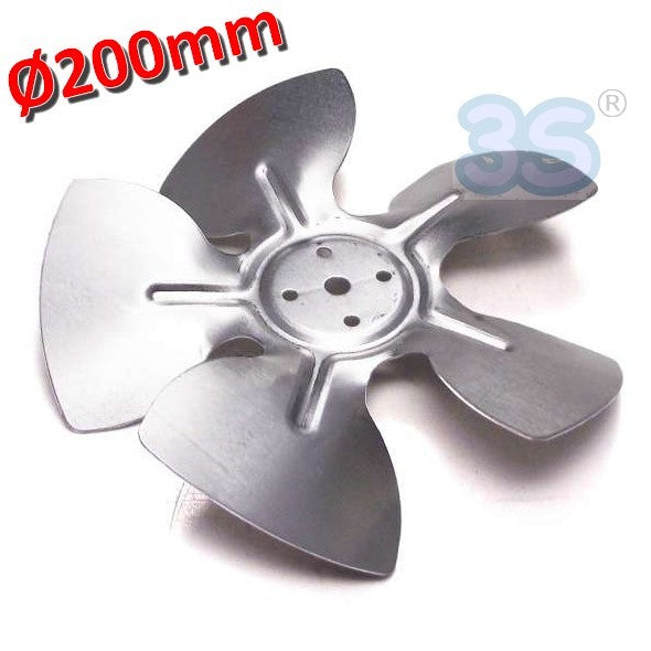 Pressing fan for motor Ø 200 mm 28°