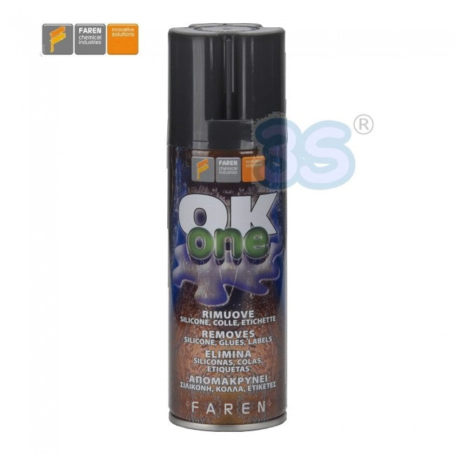 OK ONE spray Faren - dissout tout : silicone, colle, goudron, résines