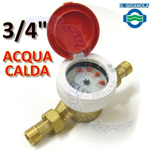 Compteur d'eau chaude à cadran humide 3/4'' - homologué CEE
