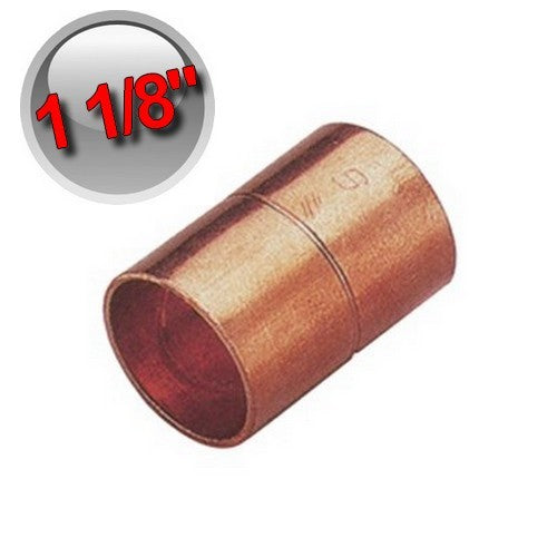 Copper solder sleeve 1 1/8'' - 28.58mm