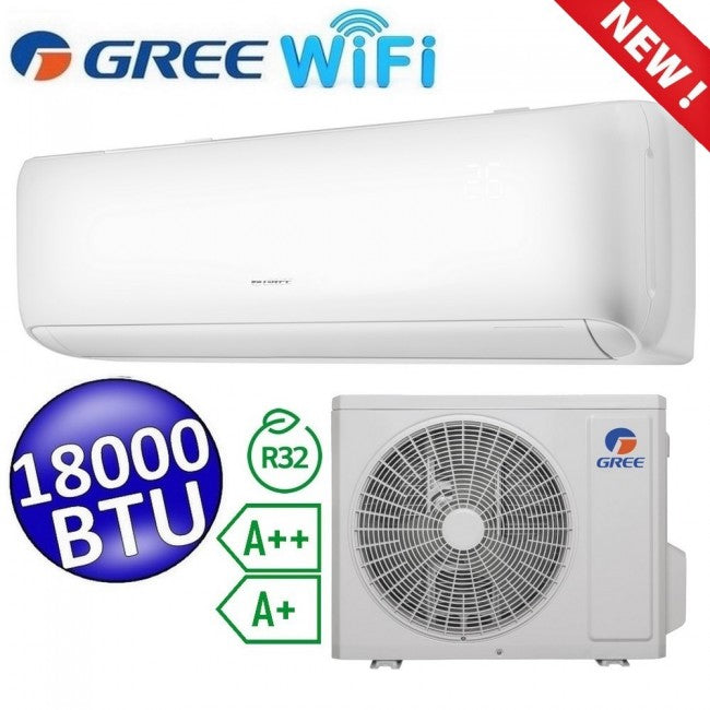 ARI Gree - Climatiseur split monobloc 18 000 BTU classe A++/A+ inverter R32 WiFi