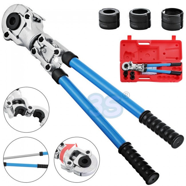 Outil de sertissage manuel pour tuyaux multicouches Ø 16, 20, 26, 32 mm