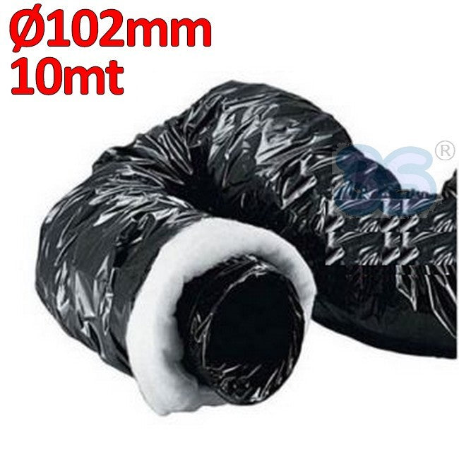 Gaine en polyéthylène souple, indéchirable et isolée, classe 1 - Ø 102 mm, rouleau de 10 m