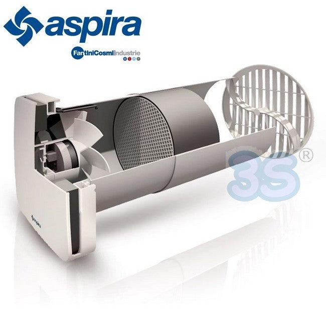 ASPIRA - Unité de récupération de chaleur Aspirvelo Air Ecocomfort 160 avec échangeur céramique SANS RÉGULATION