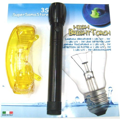 Lampe UV 3W avec lunettes pour la détection des fuites de réfrigérant