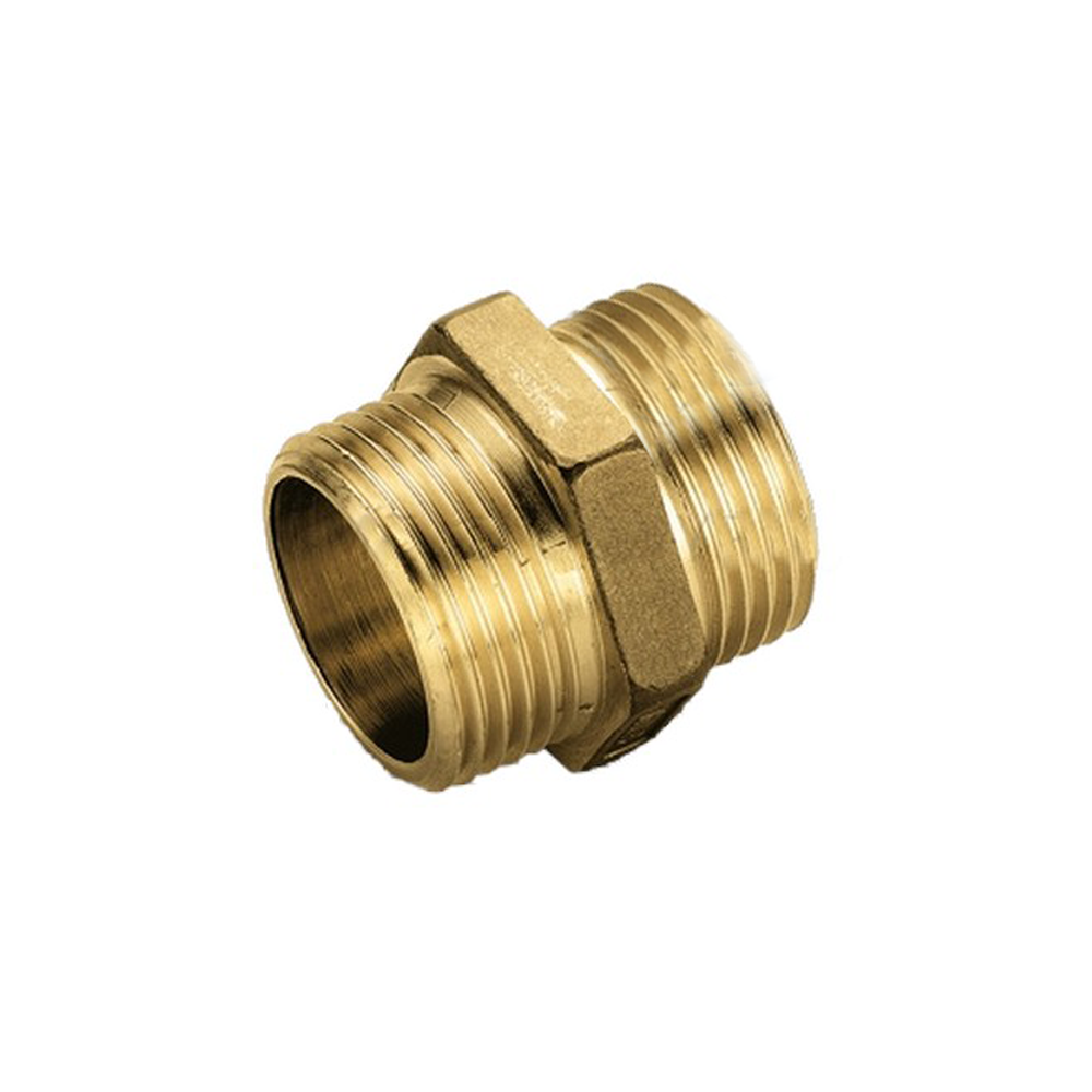 Raccords droits M-M 3/4'' en laiton jaune - gaz à l'eau