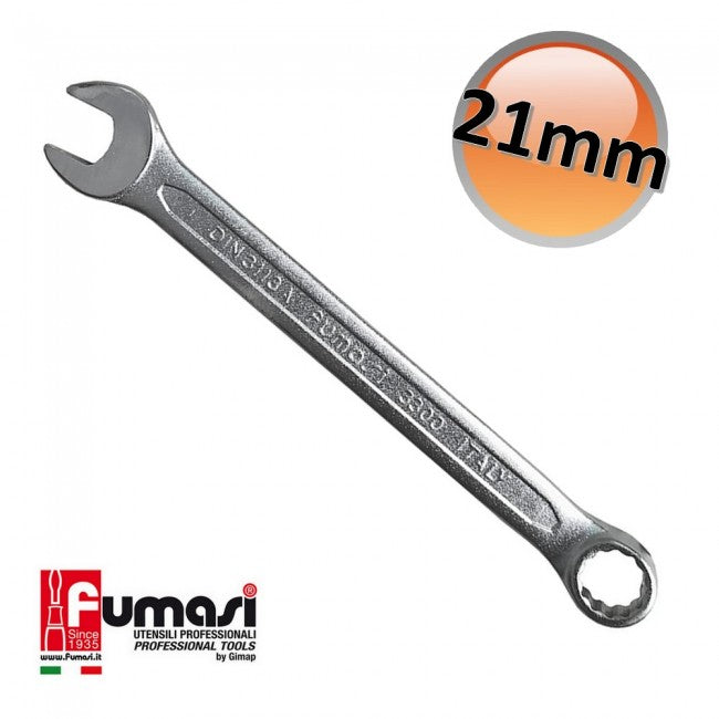 Clé mixte en étoile de 21 mm en acier au chrome-vanadium