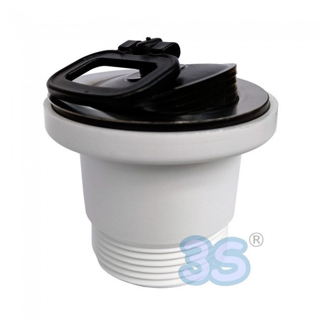 Bonde ronde de 1/2 pouce de hauteur pour évier de cuisine Ø 70 mm sans trop-plein