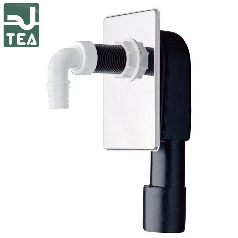 Siphon intégré pour lave-linge et lave-vaisselle avec plaque en acier inoxydable - TEA Calimero