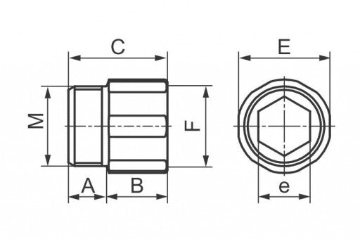 Rallonge MF 1/2'' 30 mm en acier galvanisé - 1 PIÈCE