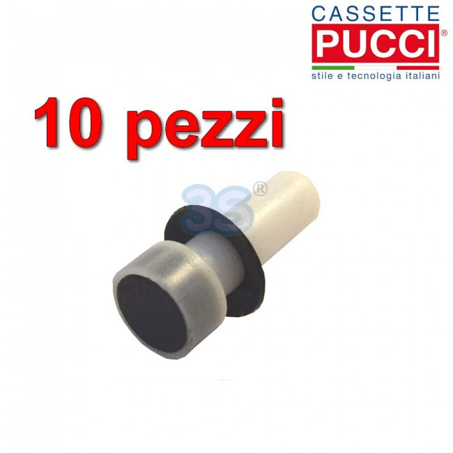 Pucci - Piston de rechange pour flotteur, réservoir intégré, avec joint 10 x 5 mm - 10 pièces