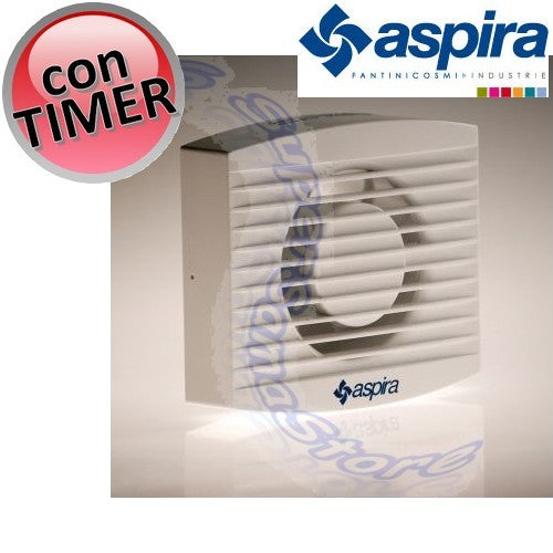 Helical extractor fan with TIMER - ASPIRSIMPLEX 10/4'' T ASPIRA Fantini for hole Ø 100 mm