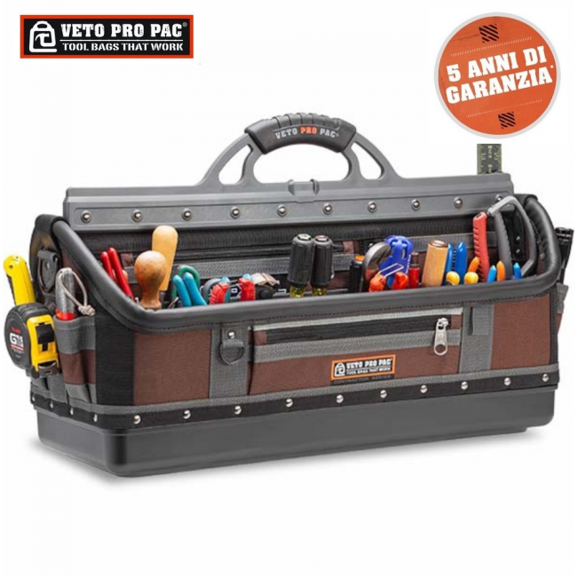 Sac à outils ouvert extra-large pour la construction et la menuiserie - VETO PRO PAC OT-XXL