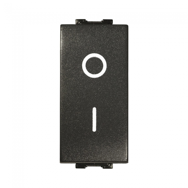 Interrupteur bipolaire anthracite noir 16 A compatible avec Living International / Light - Feb Elettrica