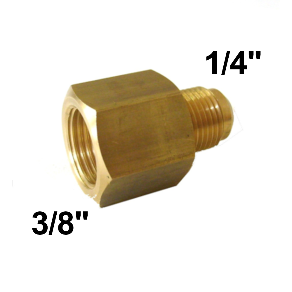 Reduced SAE joint fitting M 1/4'' x F 3/8''