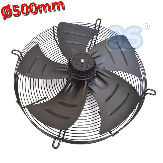 Ventilateur axial Ø 500 mm 420 W 220 V - avec moteur et grille