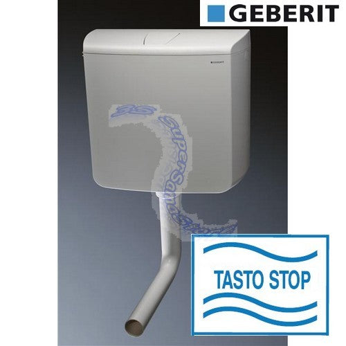 Réservoir de WC à chasse d'eau externe GEBERIT AP110 Rio - avec bouton d'arrêt