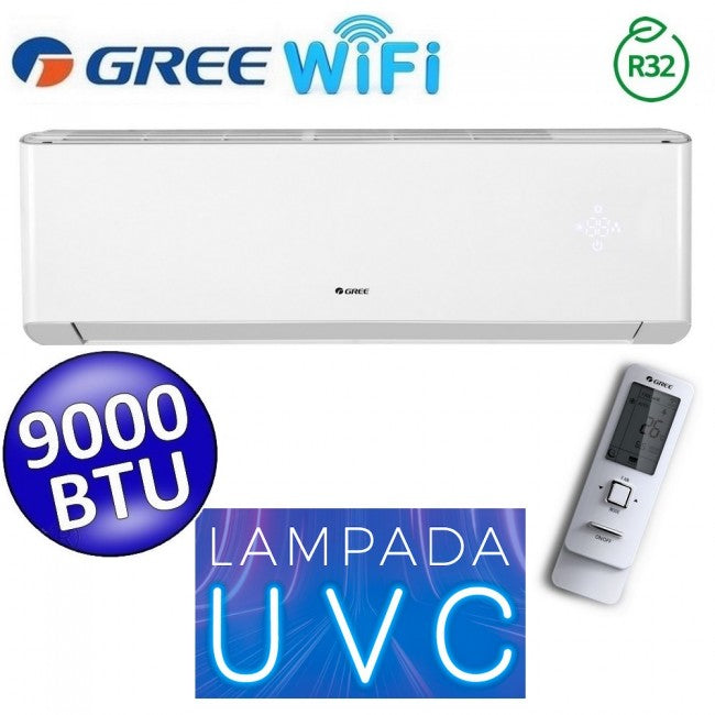 Unité intérieure Gree 9000 Btu split R32 AMBER PLUS WiFi (GREE10179) avec lampe de stérilisation UVC