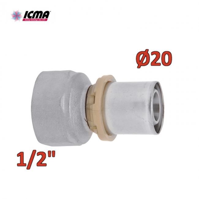 ICMA 401 - Raccord femelle droit à sertir 1/2'' x 20 SEMPITER®