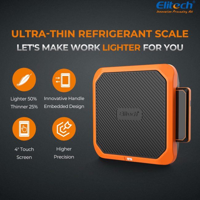 Balance de réfrigération intelligente ELITECH SRL-100, ultra-mince et légère, charge sans fil, capacité 100 kg (220 lb)