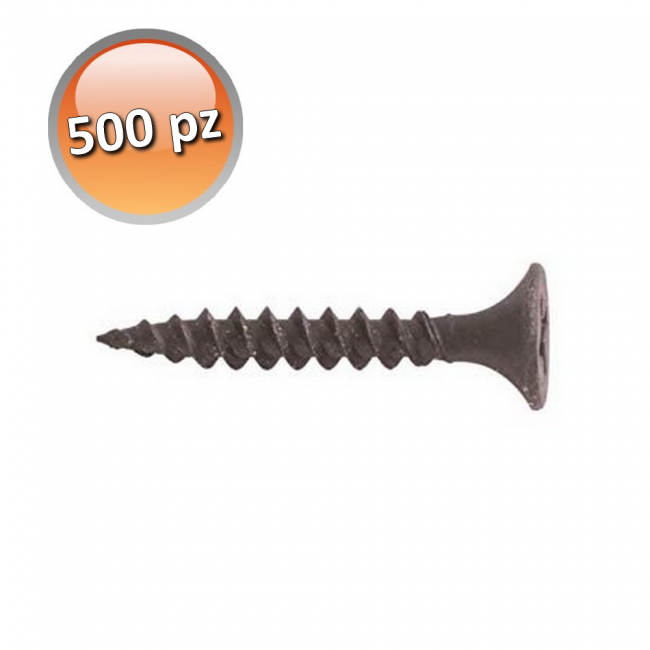 Kit de vis autotaraudeuses pour plaques de plâtre et profilés - Boîte de 500 pièces - PC V 3,5 x 55