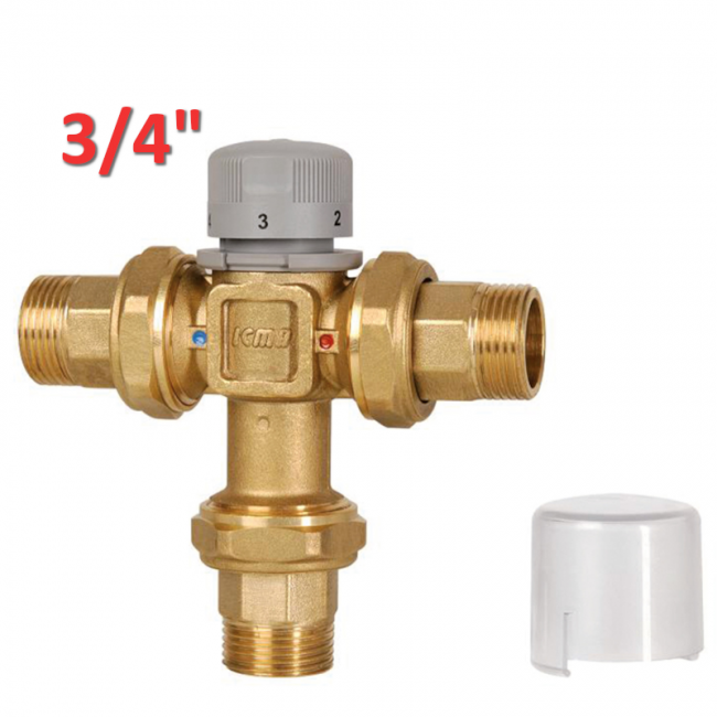 ICMA 148 - Mitigeur thermostatique en laiton 3/4'' avec bec verseur - vanne de mélange