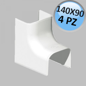 Internal angle connection for 140x90mm trunking - 4 PCS pack