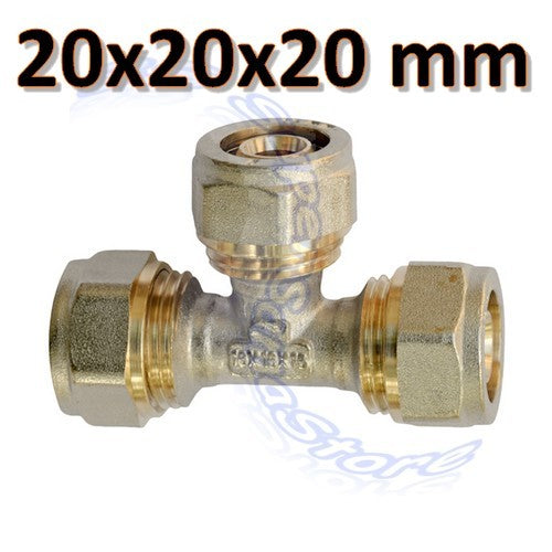 Vis multicouche - Raccord en T à 90°, diamètre 20 mm