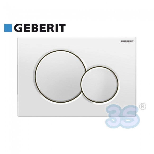 Plaque de commande à double bouton pour réservoir GEBERIT SIGMA 01 BLANC