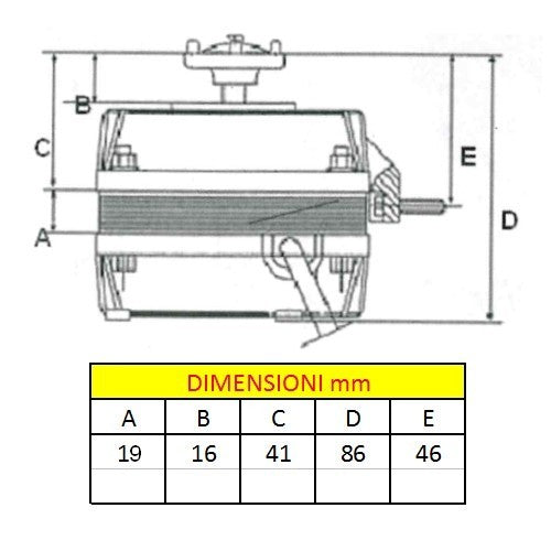 7W Five-Pole Motor for Refrigerator Compressor Electric Fan