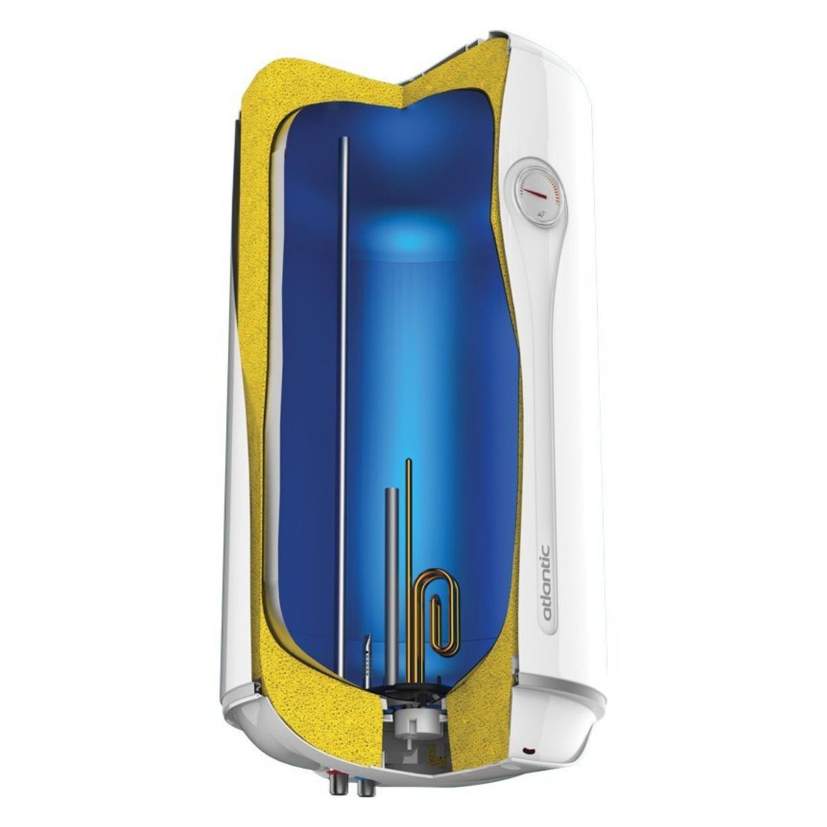 Chauffe-eau électrique horizontal Atlantic EGO 1,5 kW, 80 l