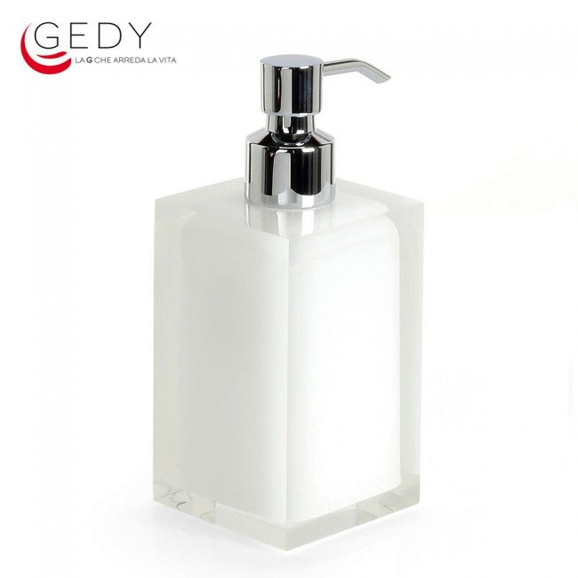 Distributeur de savon en métal RAINBOW de couleur blanche