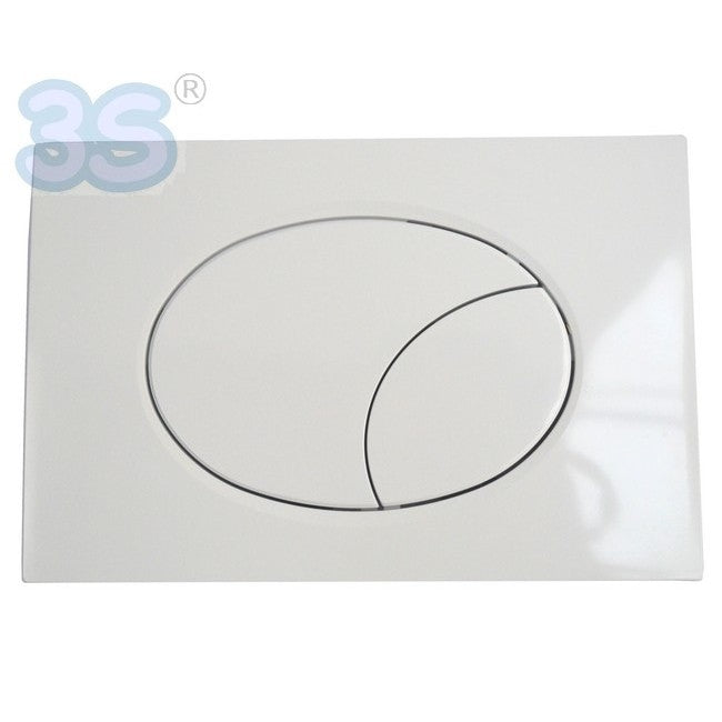 Plaque à double bouton blanche ASTRA - compatible avec les réservoirs GEBERIT