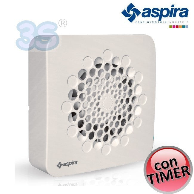 ASPIRANTE Fantini Cosmi helical extractor fan with timer - for hole Ø 80 100 120 (mm)