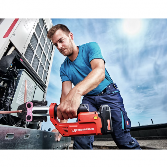 Presse à mâchoires compactes Rothenberger 1'' B Maxipro pour climatisation