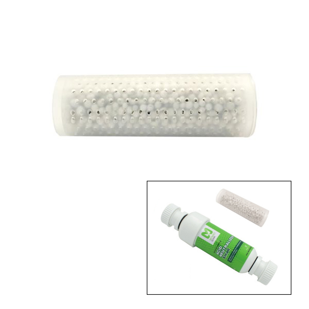 Neutralizing refill cartridge for acidic condensate from wall-mounted boilers - Acid Neutralizer Small