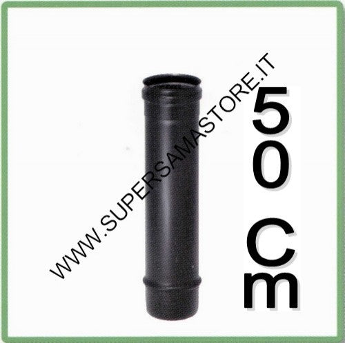 Conduit de fumée noir de 50 cm pour poêles à granulés Ø 10 cm