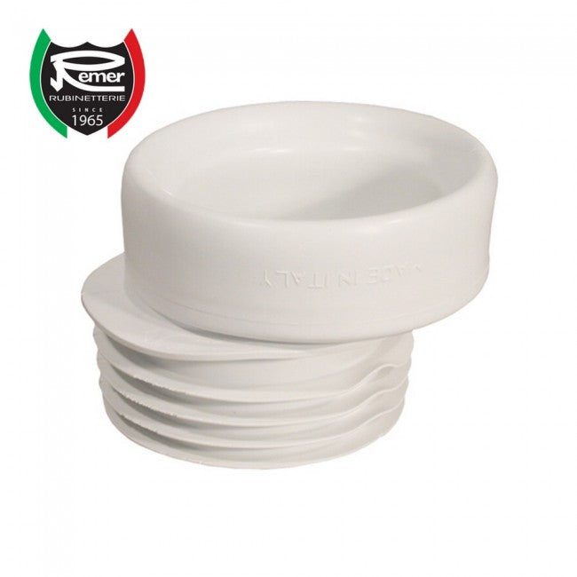 Rallonge de canalisation de toilette excentrée en caoutchouc, diamètre extérieur 138 mm et diamètre intérieur 100 mm