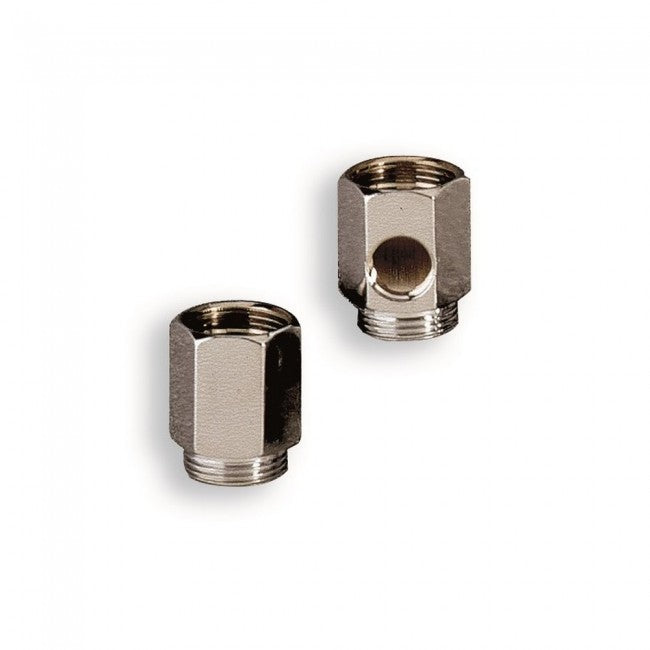 Paire d'entretoises chromées MF 3/4'' x 3/4'' pour mélangeur mural avec douille 3/8''