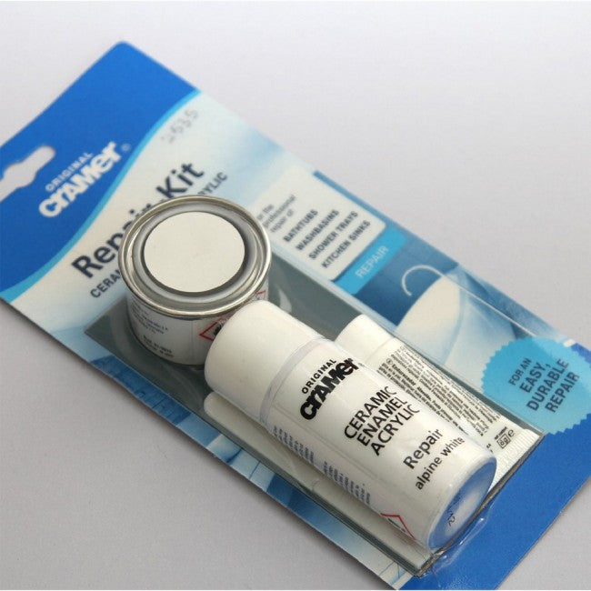 Cramer - Repair kit for ceramic sanitary ware, enameled bathtubs, acrylic EUROPEAN ALPINE WHITE