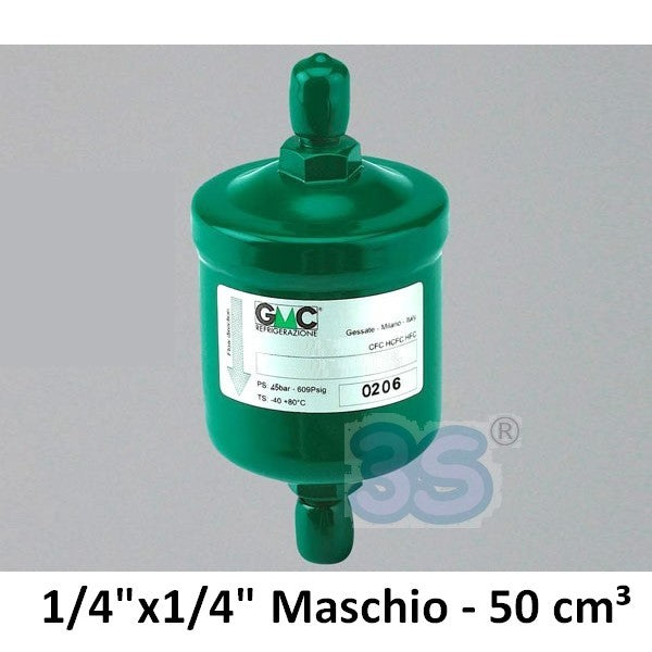 SC032MM - Filtre déshydrateur à tamis moléculaire GMC 1/4'' x 1/4'' 50 cm³ - récupération