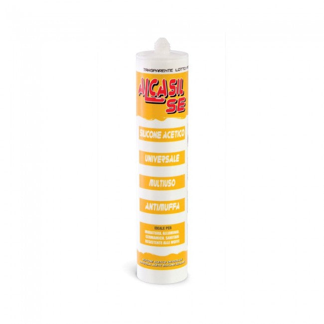 ALCASIL SE - Mastic silicone acétique transparent universel à polymérisation acétique