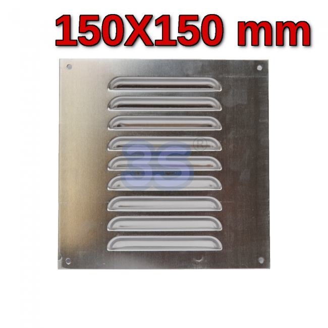 Grille de ventilation carrée en aluminium de 15 x 15 cm